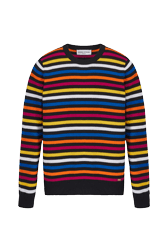 Women Maille - Women Iconic Multicolor Striped Sweater, Multico iconic striped front view