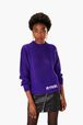 Women - Purple Wool Twisted Sweater, Purple details view 1