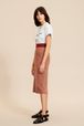 Women - Women Geometric Print Midi Skirt, Brun details view 1