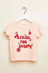 Girls - "Rykiel Forever" Print Girl T-shirt, Pink front view