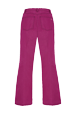 Femme Uni - Jean flare taille haute fuchsia femme, Fuchsia vue de dos