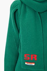 Women - SR Scarf, Green front worn view