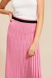 Women - Long Skirt in ribbed knit, Pink details view 2